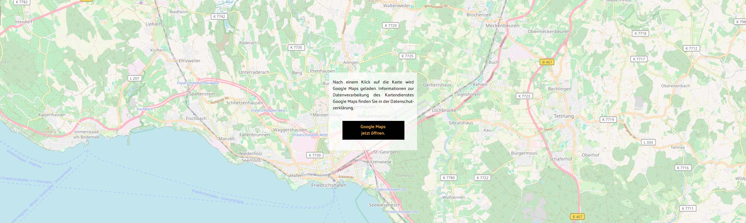 Anfahrtsbeschreibung und Karte Auto Brinz am Bodensee